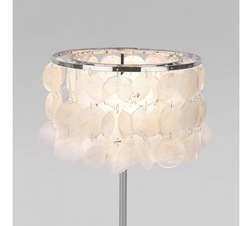 Настольная лампа декоративная Eurosvet Sandra 208101 хром/перламутр