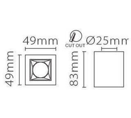 Накладной светильник Fiberli XC002 12120203