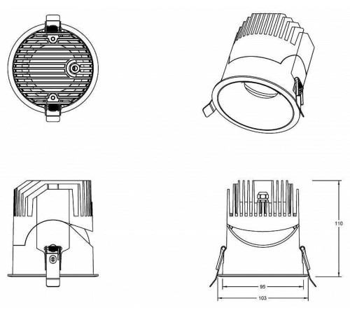 Встраиваемый светильник Fiberli 1005 12130605
