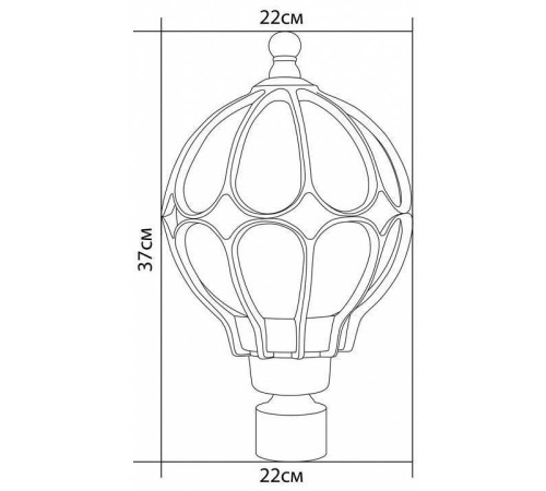 Наземный низкий светильник Feron Сфера 11360