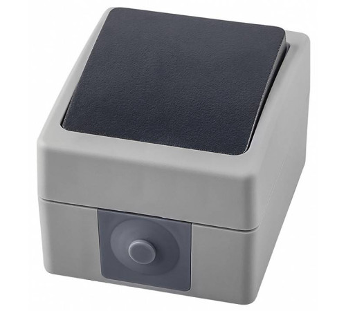 Выключатель одноклавишный влагозащищенный Stekker Велена 32752