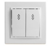 Выключатель двухклавишный Stekker Эрна 39919