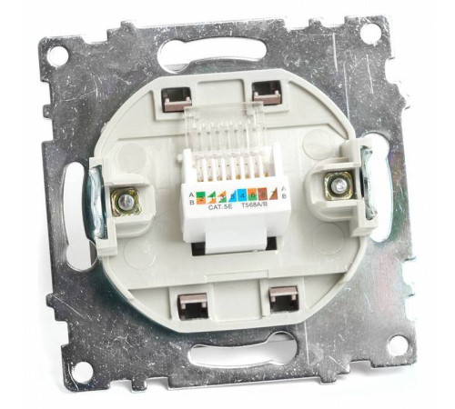 Розетка Ethernet RJ-45 без рамки Stekker Катрин 49023