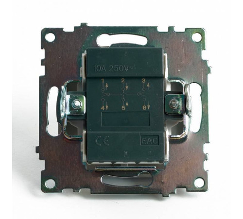 Выключатель двухклавишный без рамки Stekker Катрин 49170