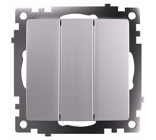 Выключатель трехклавишный без рамки Stekker Катрин 49173