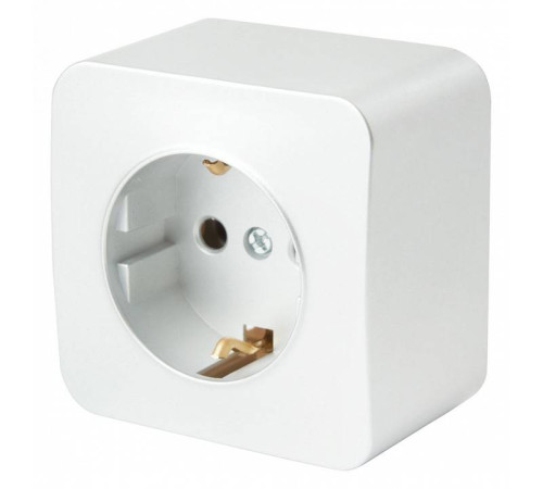 Розетка с заземлением Stekker София 49302