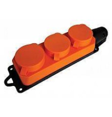 Розетка переносная разборная с заземлением и крышкой Stekker Одри 49405