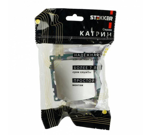Розетка для вывод кабеля без рамки Stekker Катрин 49463