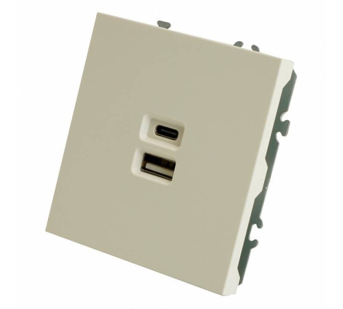 Розетка USB и type C без рамки Stekker RST10-5115-01 49879