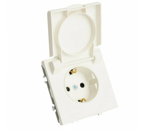 Розетка без заземления и с шторкой, без рамки с крышкой Stekker RST16-5112-01 49881