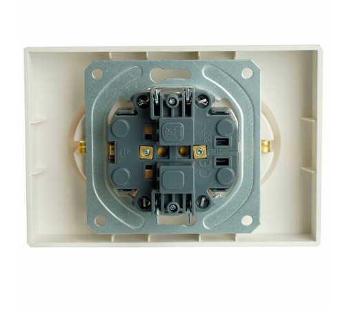 Розетка двойная без заземления и с шторкой, без рамки Stekker RST16-5114-01 49882