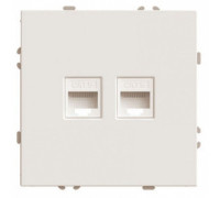Розетка двойная Ethernet RJ-45 Stekker Эмили 49900
