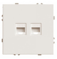 Розетка двойная Ethernet RJ-45 Stekker Эмили 49900