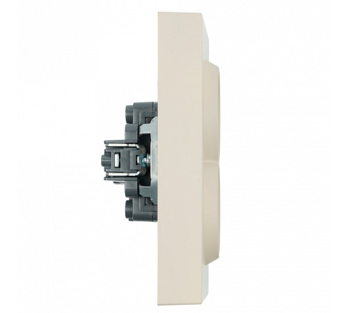 Розетка двойная с заземлением и со шторкой, без рамки Stekker RST16-5114-08 49908