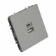 Розетка 2хUSB type A и C без рамки Stekker Эмили 49957