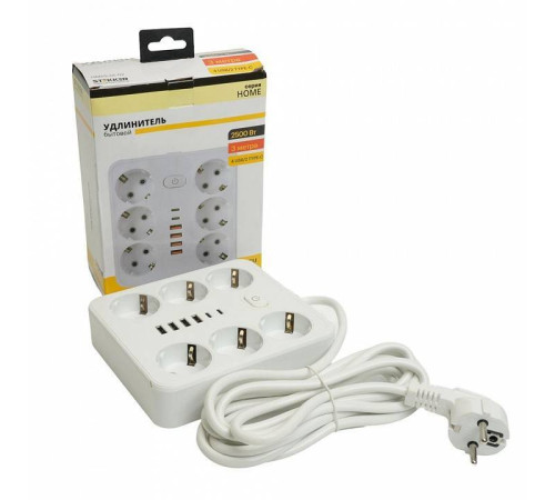 Удлинитель Stekker Home plus 49982
