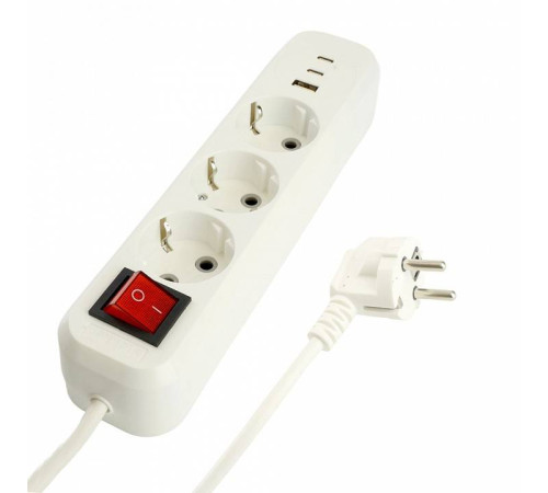 Удлинитель с выключателем Stekker Home 50136