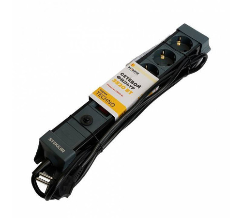 Сетевой фильтр Stekker Techno 50155