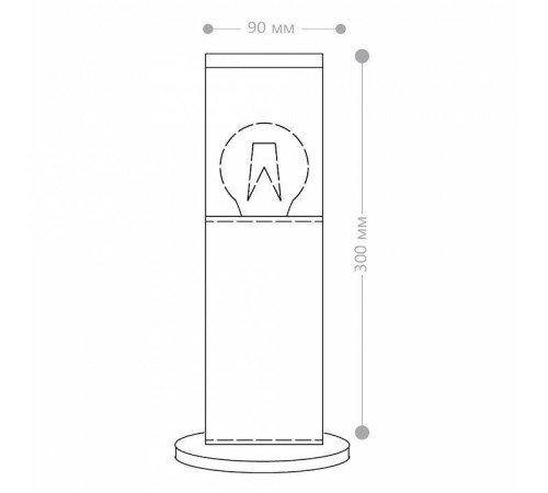 Наземный низкий светильник Feron DH1303 51332