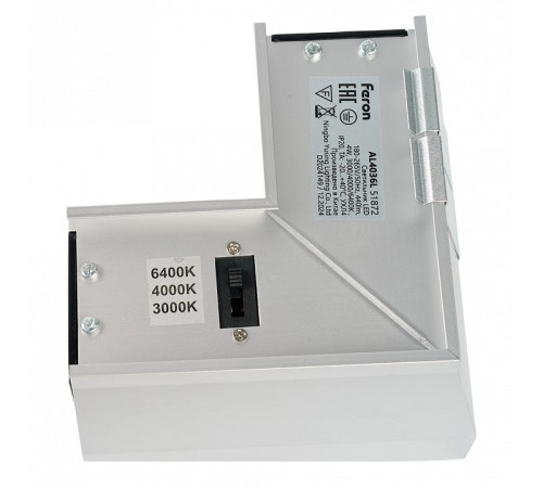 Соединитель угловой L-образный накладной Feron AL4036L 51872