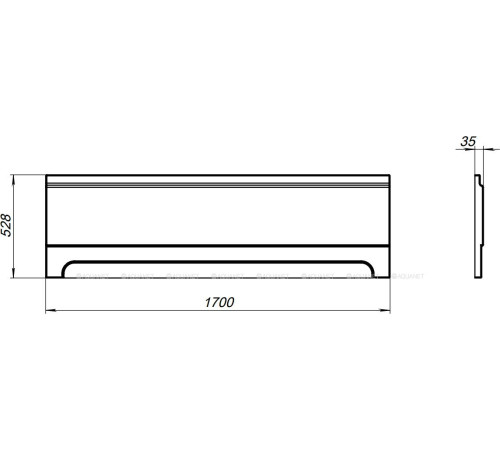 Панель фронтальная Aquanet L170 H53 К 00242155