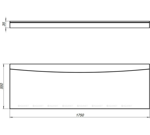 Панель фронтальная Aquanet BRIGHT/LOTOS 175 00216303