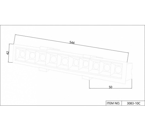 Встраиваемый светильник Favourite Roshni 3083-10C