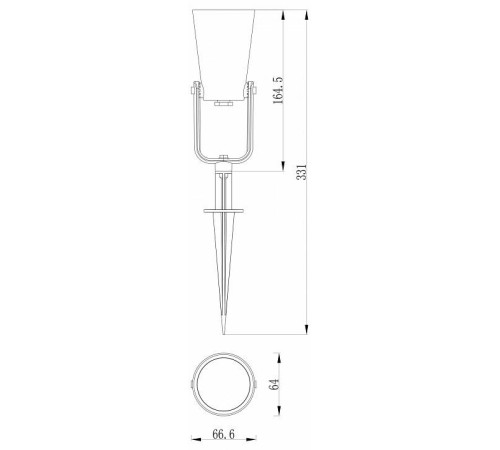 Наземный низкий светильник Favourite Relief 4033-1T
