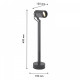 Наземный высокий светильник Favourite Slit 4807-1T