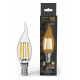 Лампа светодиодная Gauss Filament Свеча на ветру E14 13 Вт 2700 K 104801113