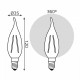 Лампа светодиодная Gauss Filament Свеча на ветру E14 13 Вт 2700 K 104801113