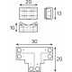 Соединитель лент T-образный жесткий Gauss Basic BT400