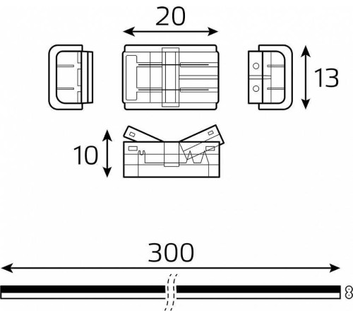 Соединитель лент гибкий Gauss Basic BT401
