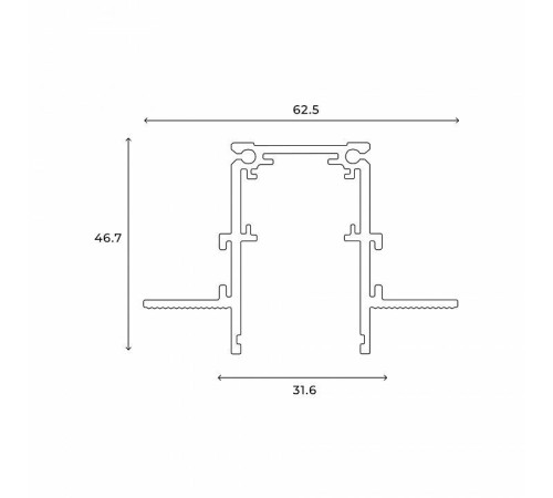 Трек встраиваемый Hesby Lighting ElDeko 0061