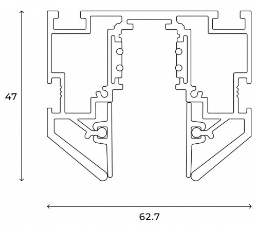 Трек встраиваемый Hesby Lighting ElDeko HSBL_0186