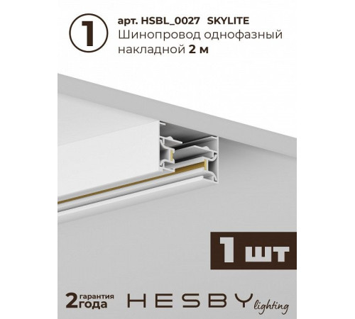 Комплект трековый Hesby Lighting №5 однофазная накладная Skylite HSBL_kompl_S005_NI2W4K