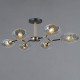 Люстра на штанге ILLUMICO TRENTO IL0272-6CSQ-25 BK AB TRENTO