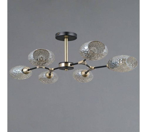 Люстра на штанге ILLUMICO TRENTO IL0272-6CSQ-25 BK AB TRENTO
