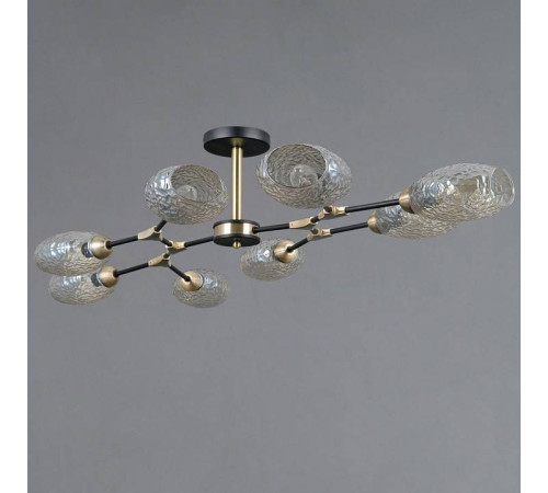 Люстра на штанге ILLUMICO TRENTO IL0272-8CSQ-25 BK AB TRENTO
