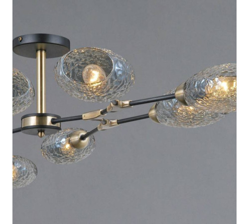 Люстра на штанге ILLUMICO TRENTO IL0272-8CSQ-25 BK AB TRENTO
