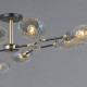 Люстра на штанге ILLUMICO TRENTO IL0272-8CSQ-25 BK AB TRENTO