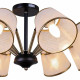 Люстра на штанге ILLUMICO IL0344-8CSQ-79 BK AB
