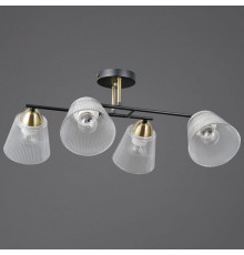 Люстра на штанге ILLUMICO IL0845 IL0845-4CSQ-25BKAB ELITE