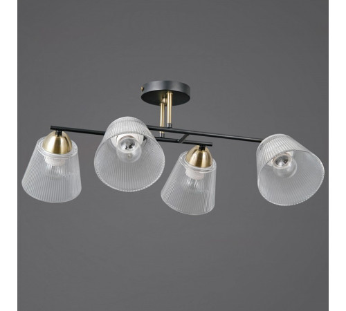 Люстра на штанге ILLUMICO IL0845 IL0845-4CSQ-25BKAB ELITE