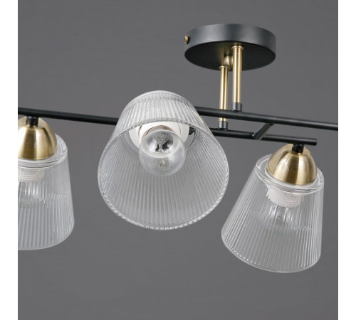 Люстра на штанге ILLUMICO IL0845 IL0845-4CSQ-25BKAB ELITE