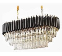 Подвесной светильник Imperiumloft Empire Black Rectangular Chandelier Crystal 40.2893