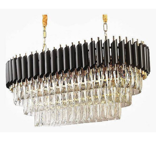 Подвесной светильник Imperiumloft Empire Black Rectangular Chandelier Crystal 40.2893