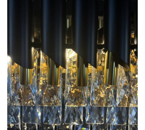 Подвесной светильник Imperiumloft Empire Black Rectangular Chandelier Crystal 40.2893