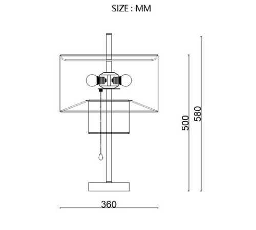 Настольная лампа декоративная Imperiumloft ANDREAN andrean-tab01