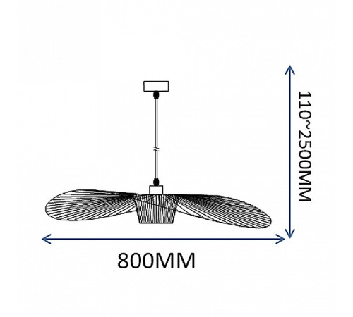 Подвесной светильник Imperiumloft HAT Black ﻿HAT01
